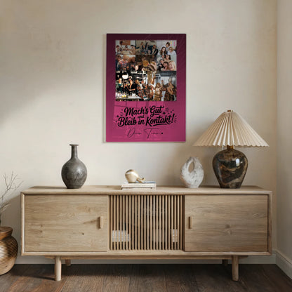 Personalisierte Geschenke mit Foto Mit Acrylglas 8 Fotos und 1 Herz Foto Halb so chaotisch und halb so schön