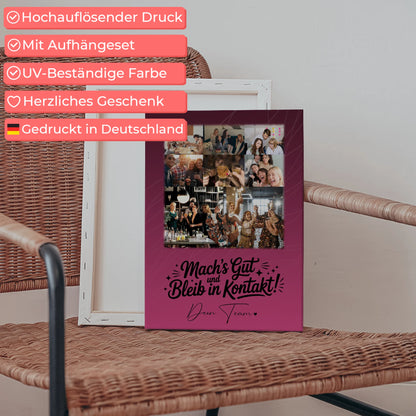 Leinwand Personalisiert mit 8 Fotos und 1 Herz Foto Halb so chaotisch und halb so schön 5