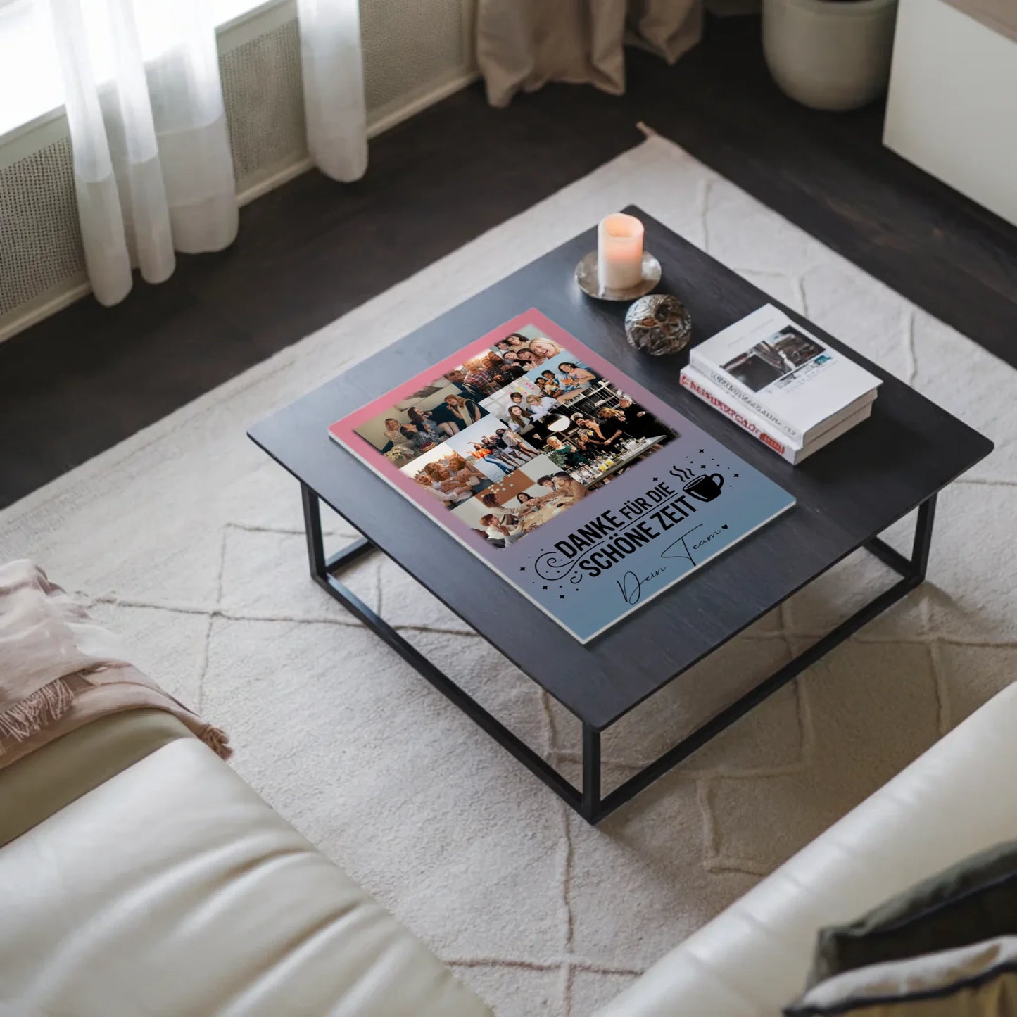 Personalisiertes Fotoboard Magnet Wandbild 9 Fotos Ein Leben lang an deiner Seite 3