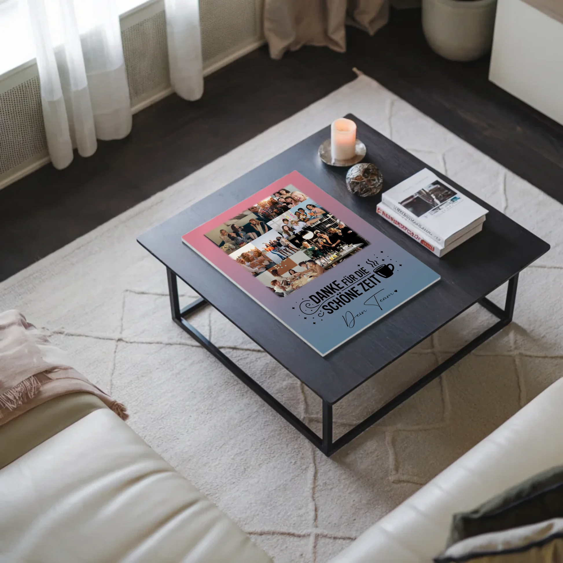 Personalisiertes Fotoboard Magnet Wandbild 9 Fotos Ein Leben lang an deiner Seite 9