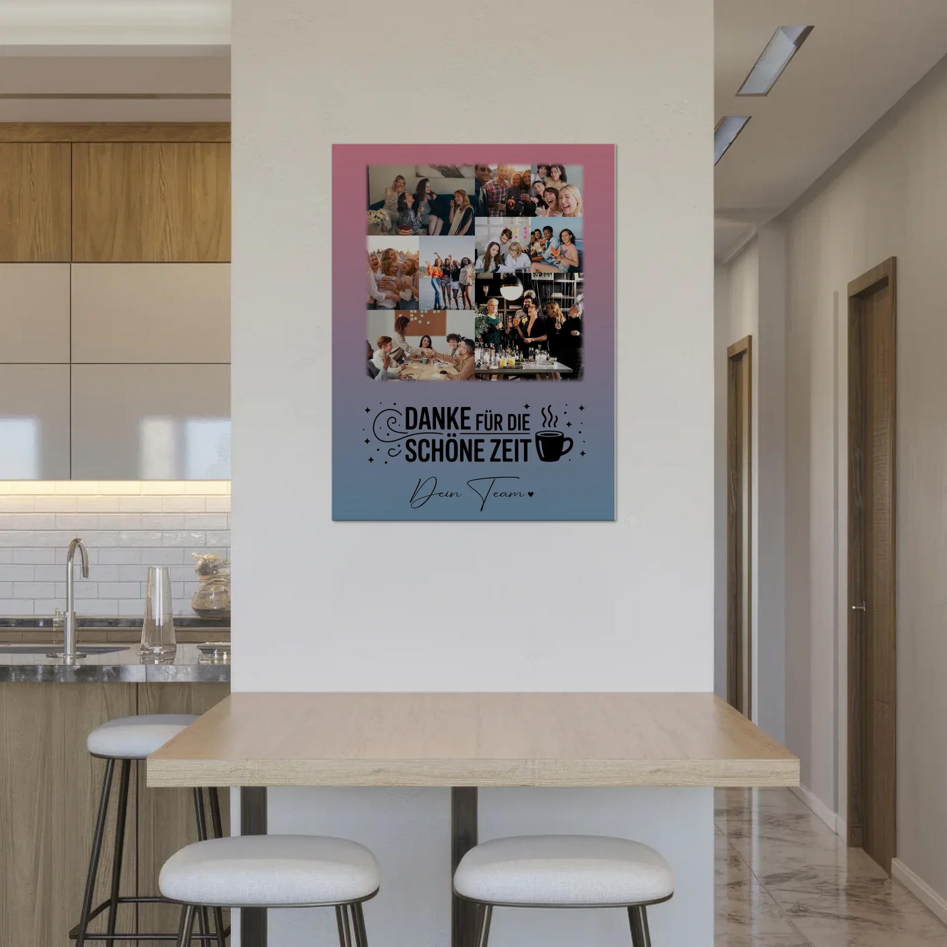 Personalisiertes Fotoboard Magnet Wandbild 9 Fotos Ein Leben lang an deiner Seite 8