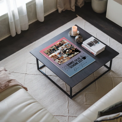 Personalisiertes Fotoboard Magnet Wandbild 9 Fotos Ein Leben lang an deiner Seite