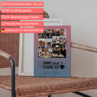 Leinwand Personalisiert mit 9 Fotos Ein Leben lang an deiner Seite Geschenk 5