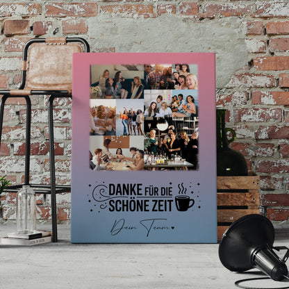 Leinwand Personalisiert mit 9 Fotos Ein Leben lang an deiner Seite Geschenk 4