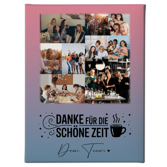 Leinwand Personalisiert mit 9 Fotos Ein Leben lang an deiner Seite Geschenk 1