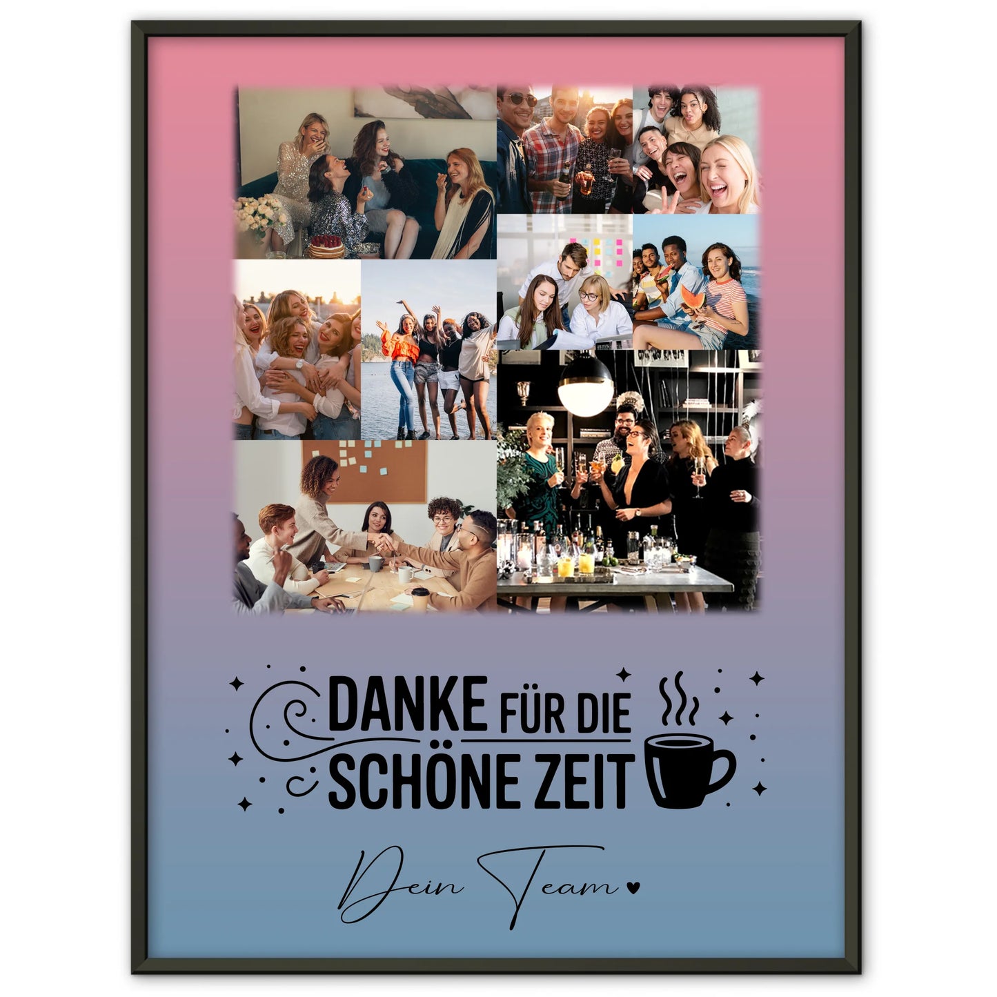 Abschied Kollegin Poster mit 9 Fotos Ein Leben lang an deiner Seite