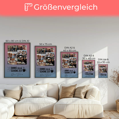 Abschied Kollegin Poster mit 9 Fotos Ein Leben lang an deiner Seite