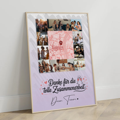 Kollegin Poster Abschied 10 Fotos Karte Ein Leben lang an deiner Seite