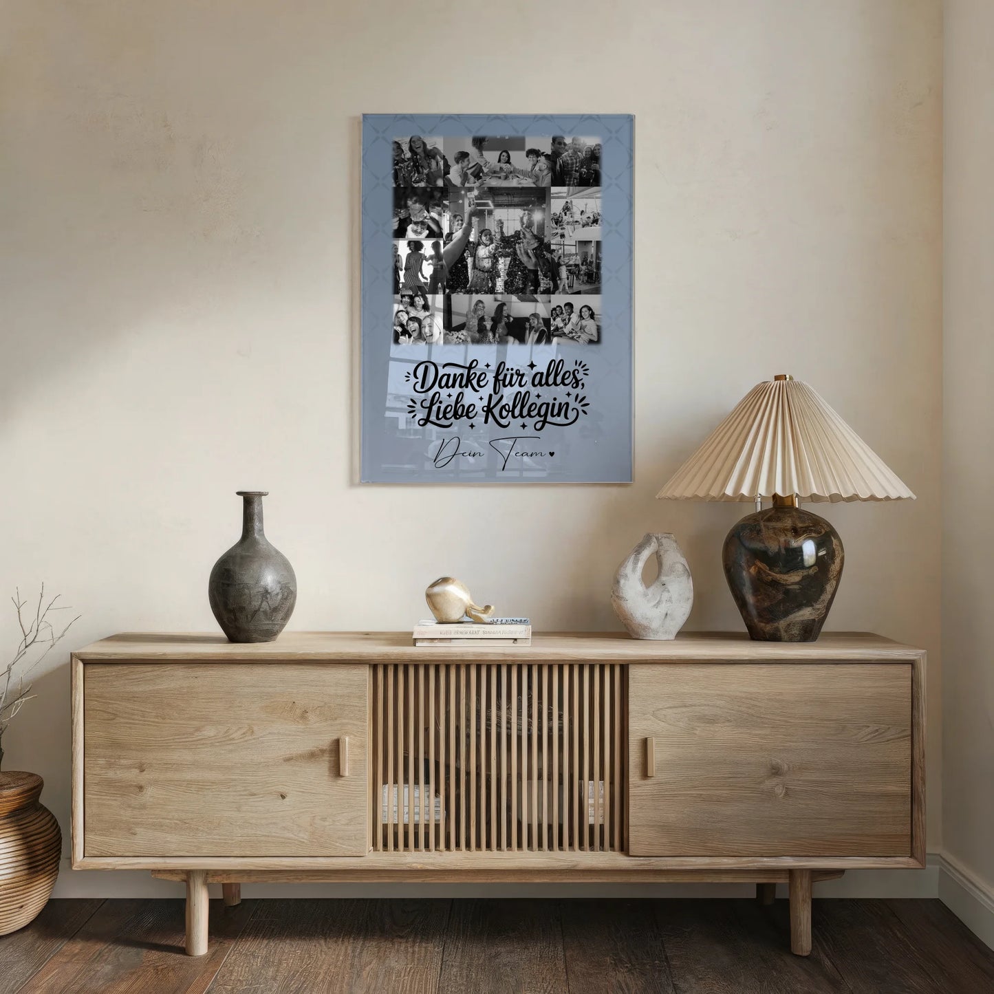 Personalisierte Foto Acrylglas Wanddekoration mit 11 Fotos Life is better with you in it