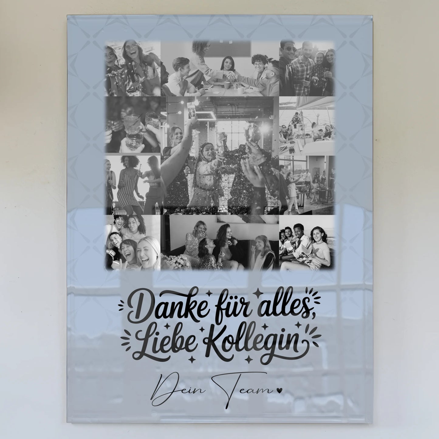 Personalisierte Foto Acrylglas Wanddekoration mit 11 Fotos Life is better with you in it
