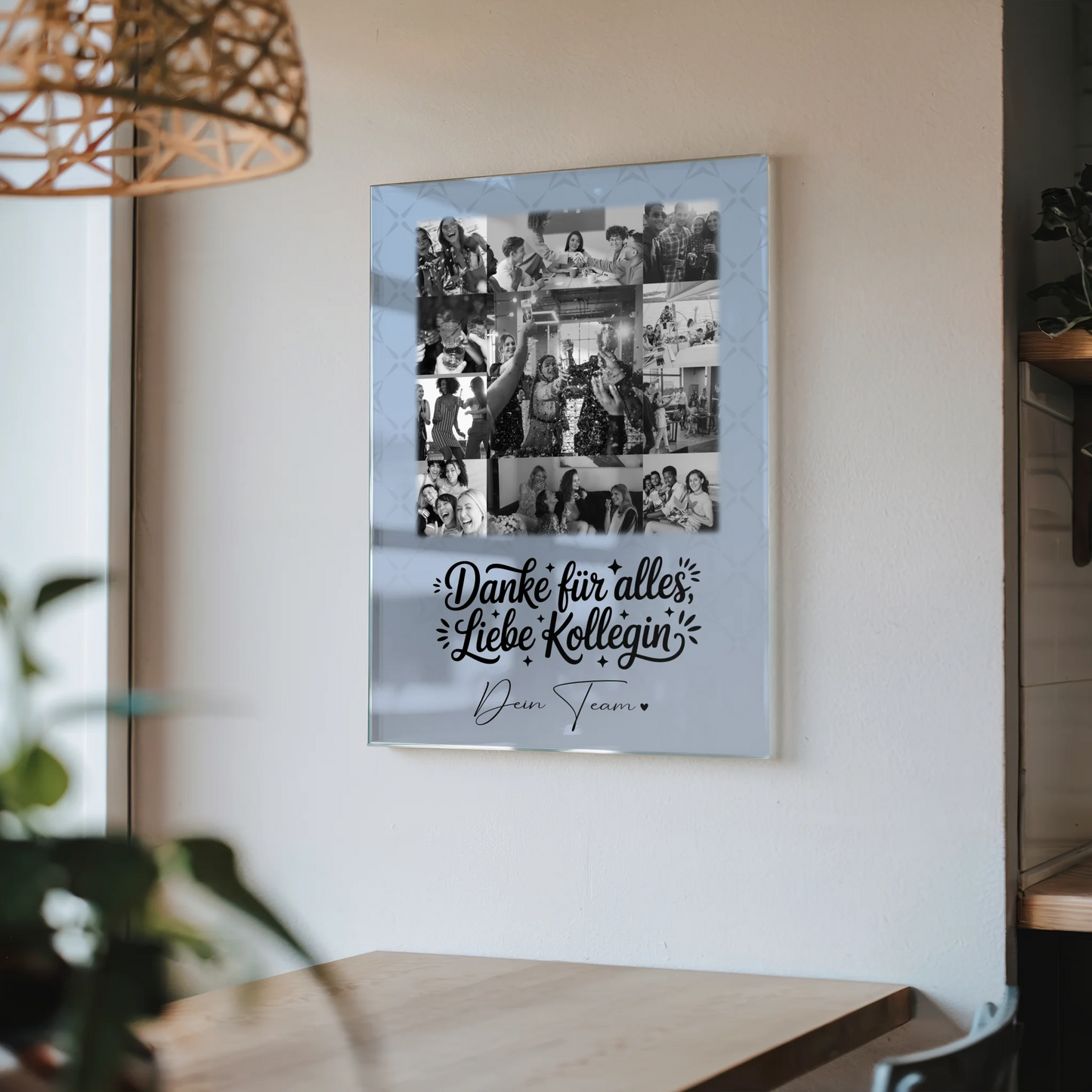 Personalisierte Foto Acrylglas Wanddekoration mit 11 Fotos Life is better with you in it