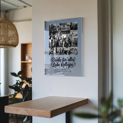 Personalisierte Foto Acrylglas Wanddekoration mit 11 Fotos Life is better with you in it