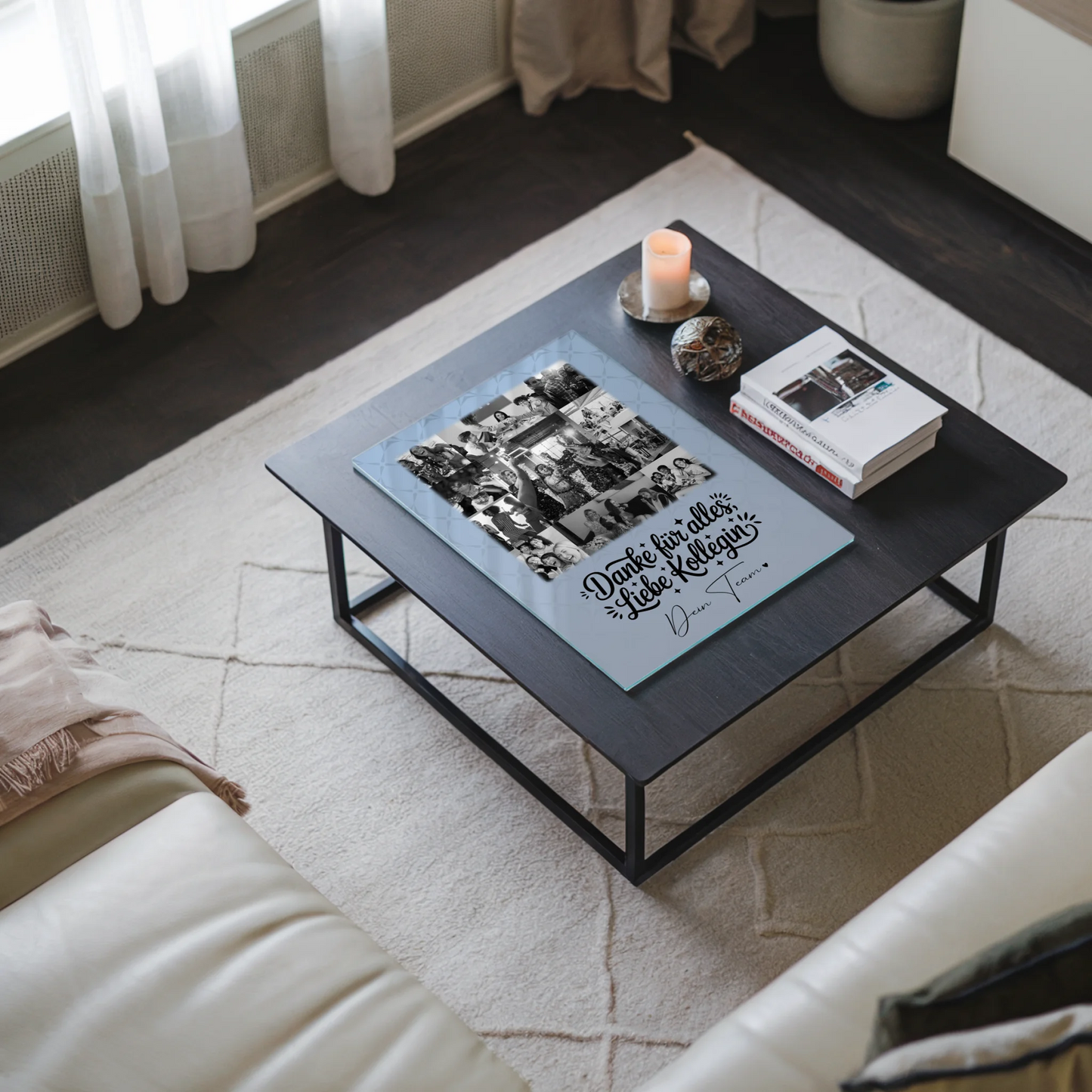 Personalisierte Foto Acrylglas Wanddekoration mit 11 Fotos Life is better with you in it