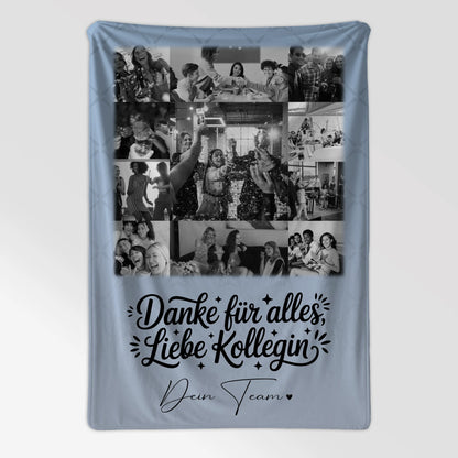 Personalisierte Kuscheldecke Mit Namen mit 11 Fotos Life is better with you in it Geschenk 7