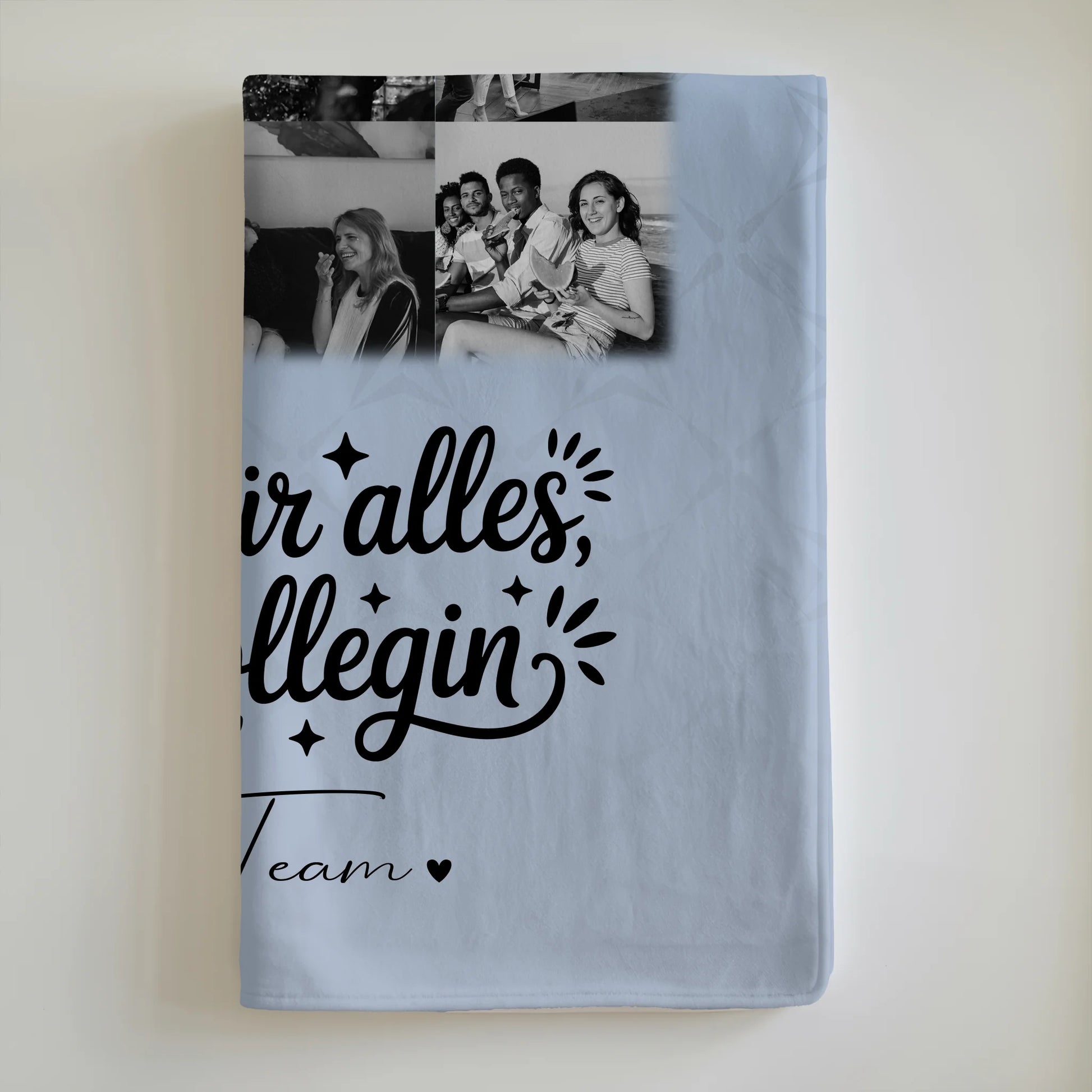 Personalisierte Kuscheldecke Mit Namen mit 11 Fotos Life is better with you in it Geschenk 6
