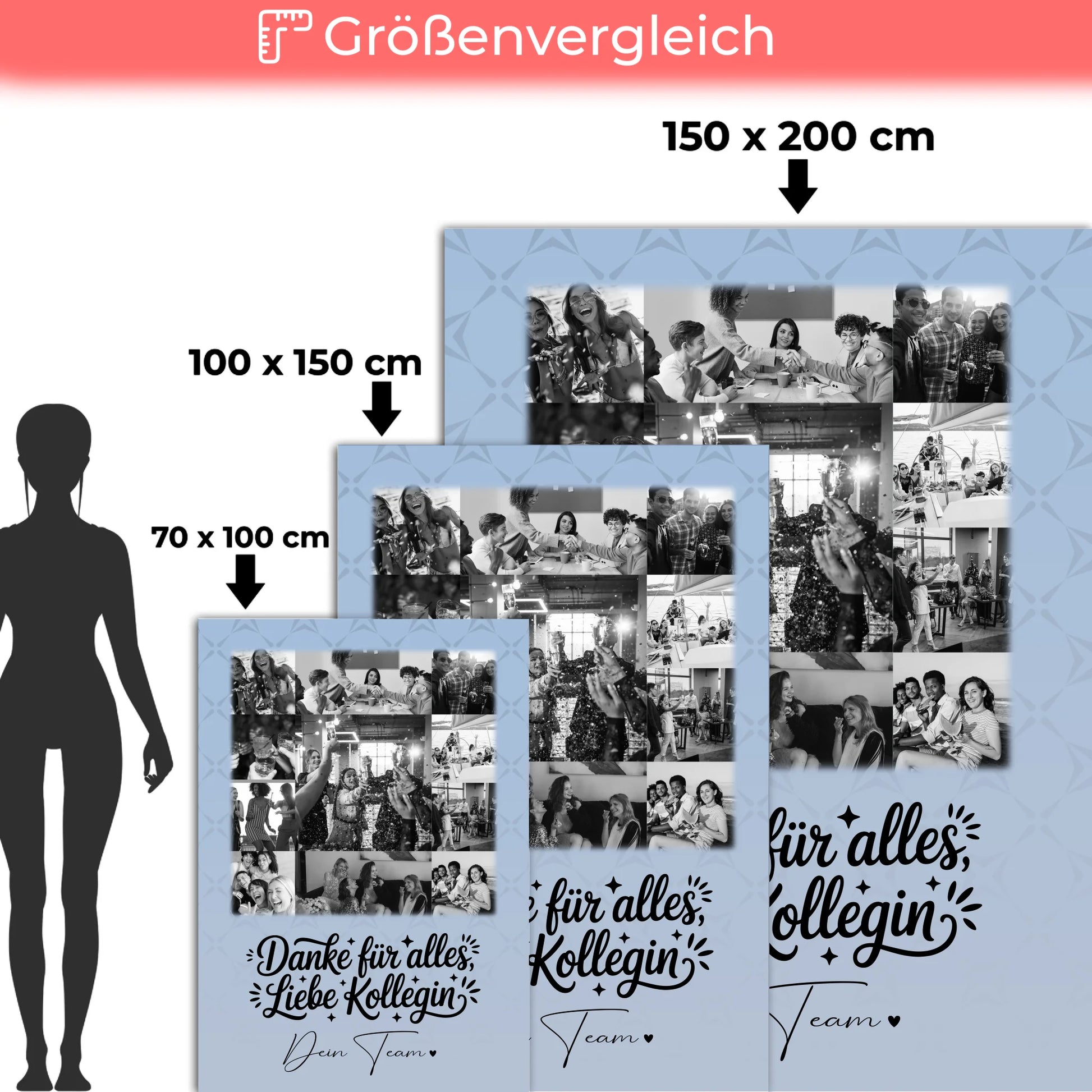 Personalisierte Kuscheldecke Mit Namen mit 11 Fotos Life is better with you in it Geschenk 5