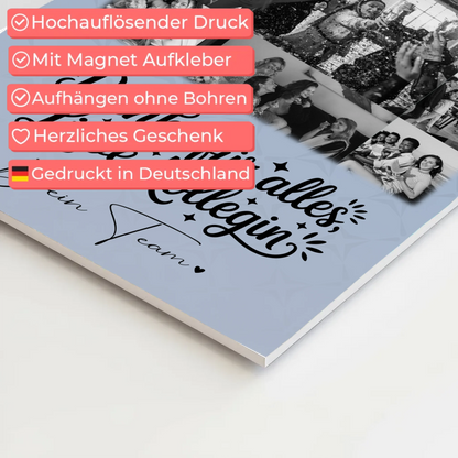 Personalisierbares Magnetposter Fotoboard mit 11 Fotos Life is better with you in it 4