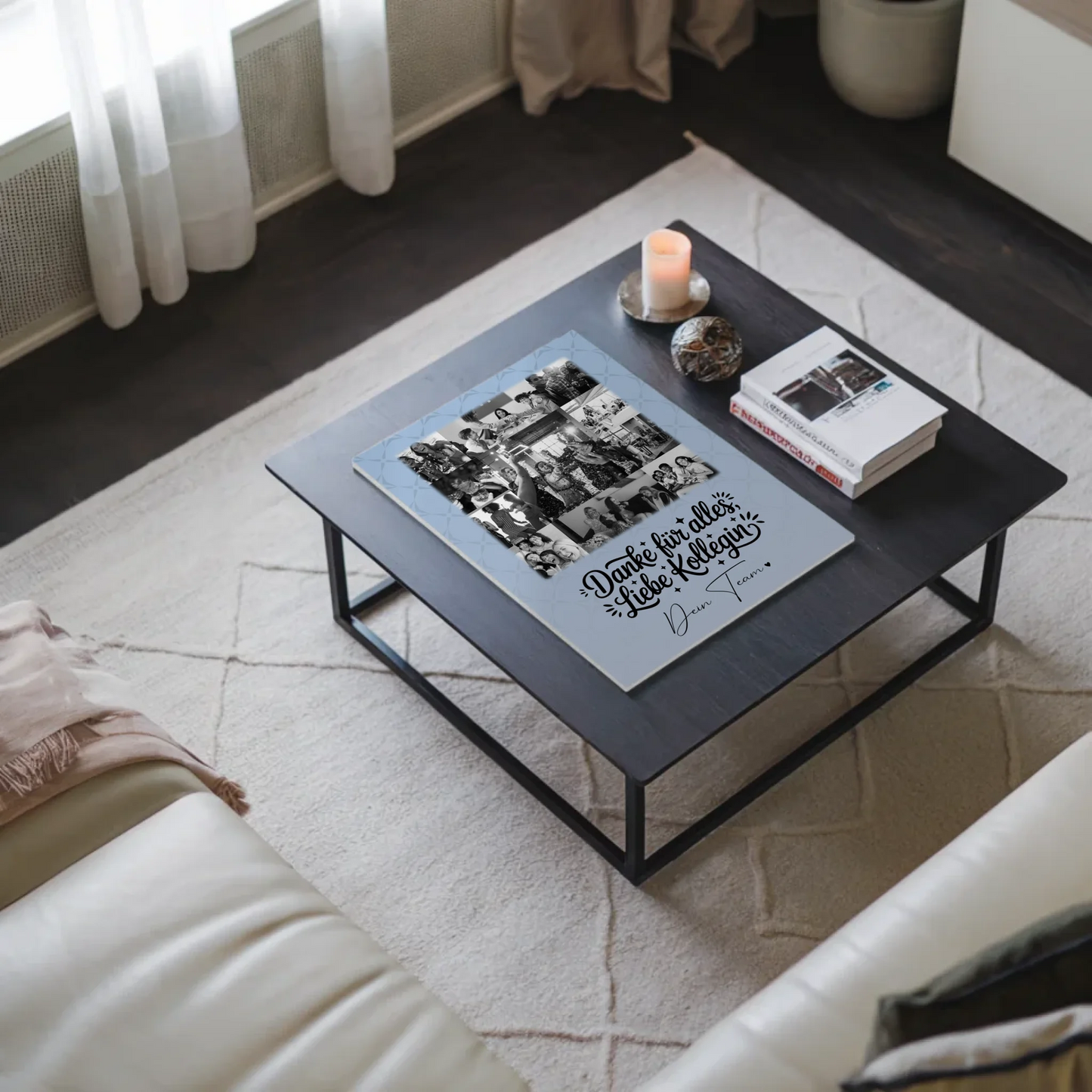 Personalisierbares Magnetposter Fotoboard mit 11 Fotos Life is better with you in it 9