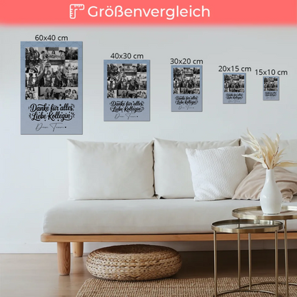 Personalisierbares Magnetposter Fotoboard mit 11 Fotos Life is better with you in it