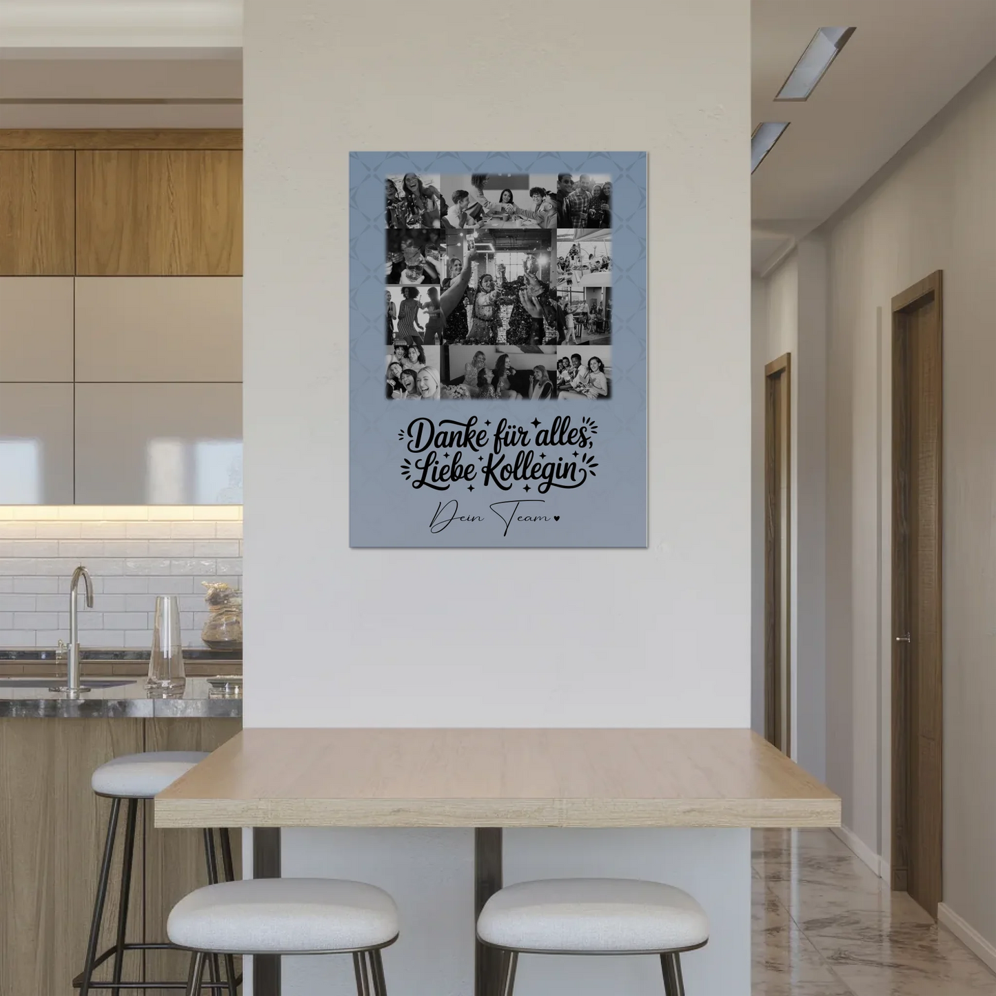 Personalisierbares Magnetposter Fotoboard mit 11 Fotos Life is better with you in it