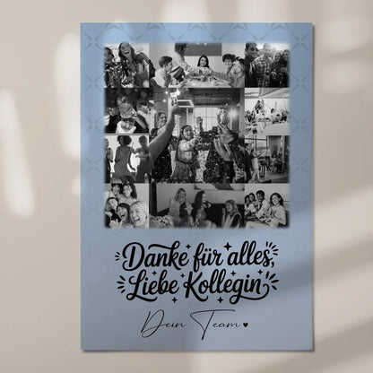 Personalisierbares Magnetposter Fotoboard mit 11 Fotos Life is better with you in it