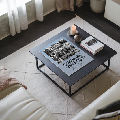 Personalisierbares Magnetposter Fotoboard mit 11 Fotos Life is better with you in it