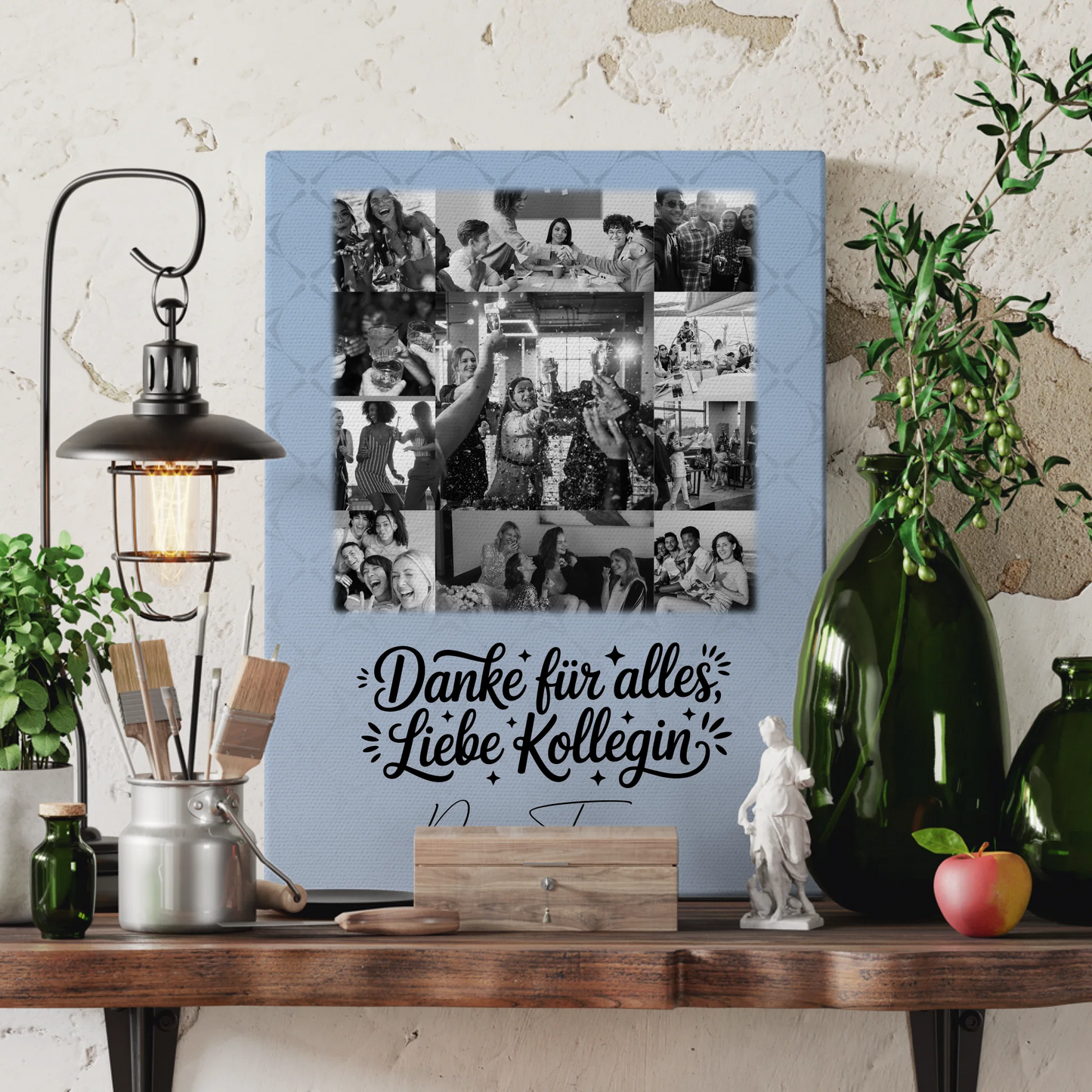 Leinwand Personalisiert mit 11 Fotos Life is better with you in it Geschenkidee 3