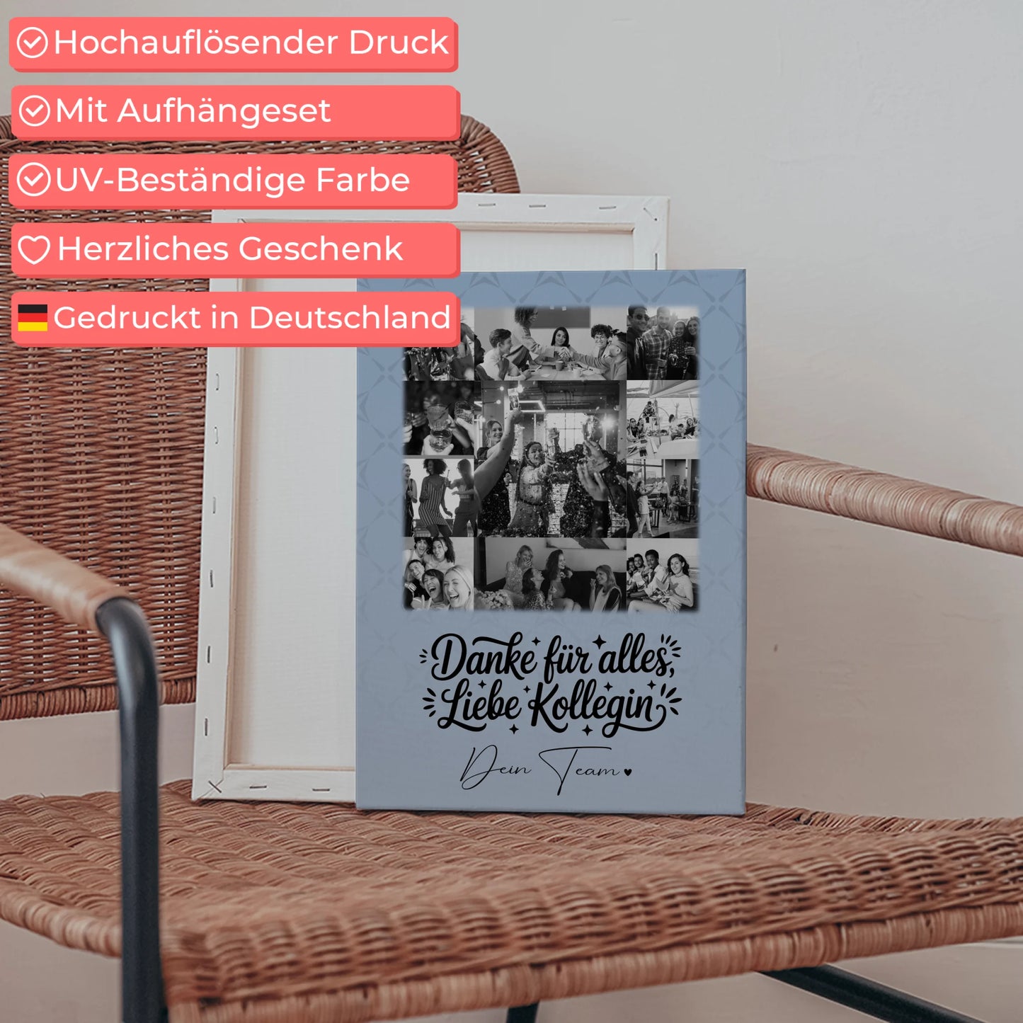 Leinwand Personalisiert mit 11 Fotos Life is better with you in it Geschenkidee 5