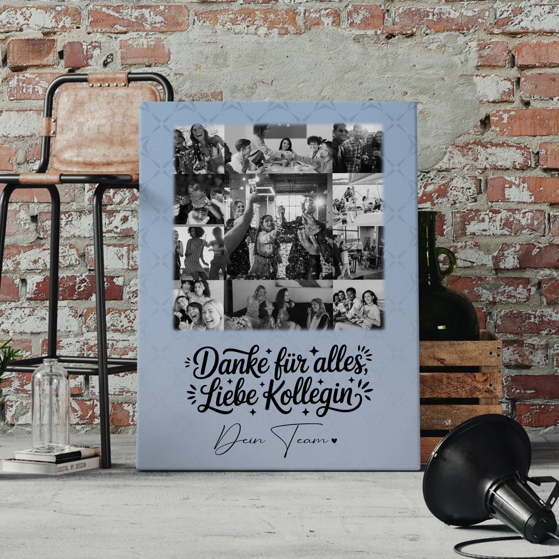 Leinwand Personalisiert mit 11 Fotos Life is better with you in it Geschenkidee 4