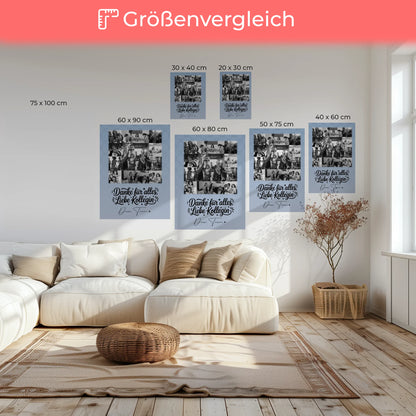 Leinwand Personalisiert mit 11 Fotos Life is better with you in it Geschenkidee 6