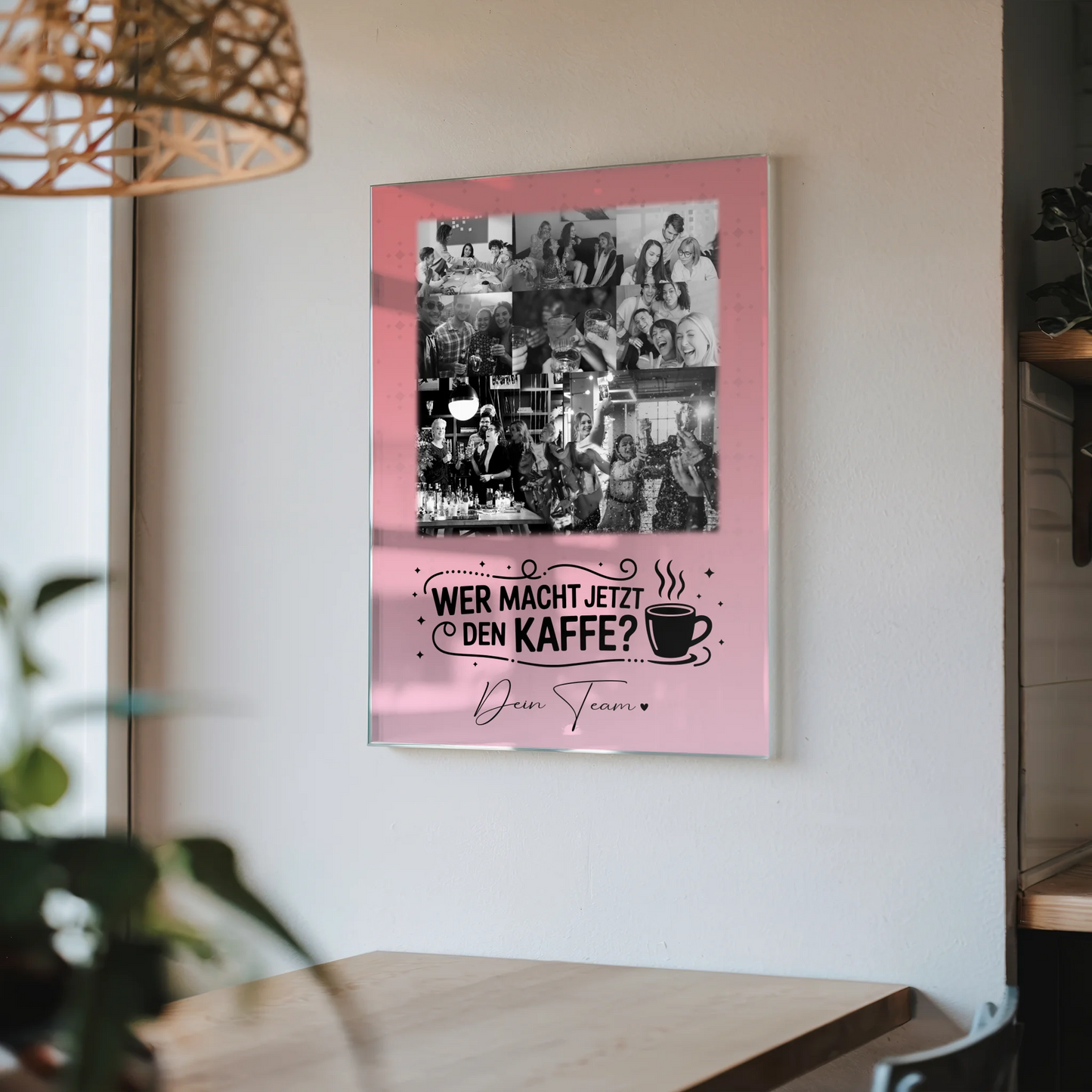 Personalisierte Geschenke mit Foto Acrylglas 8 Fotos und 1 Herz Foto Einfach so