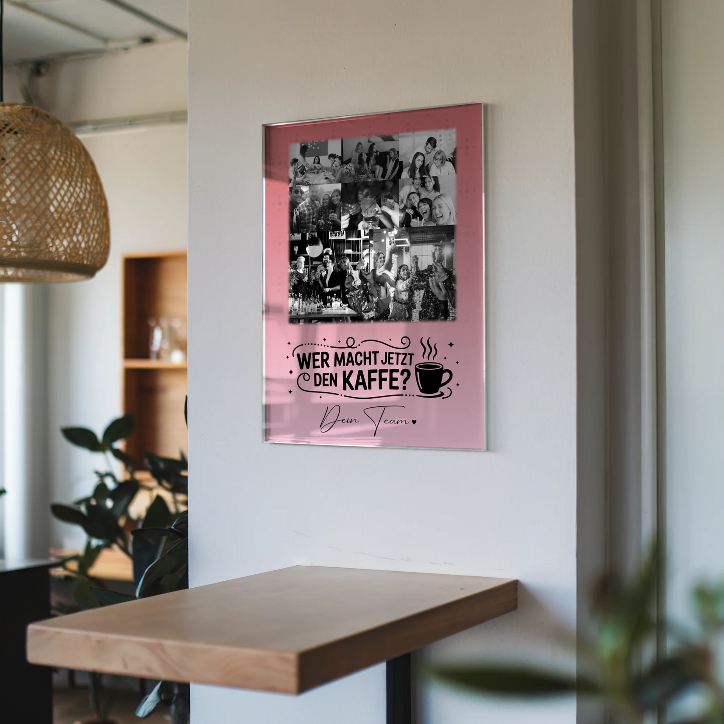 Personalisierte Geschenke mit Foto Acrylglas 8 Fotos und 1 Herz Foto Einfach so