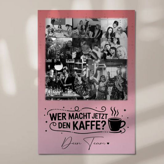 Magnetposter Fotoboard mit 8 Fotos und 1 Herz Foto Personalisiertes Geschenk Einfach so 1