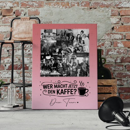 Personalisierte Leinwand Wandbild mit 8 Fotos und 1 Herz Foto Einfach so für besondere Geschenke 4