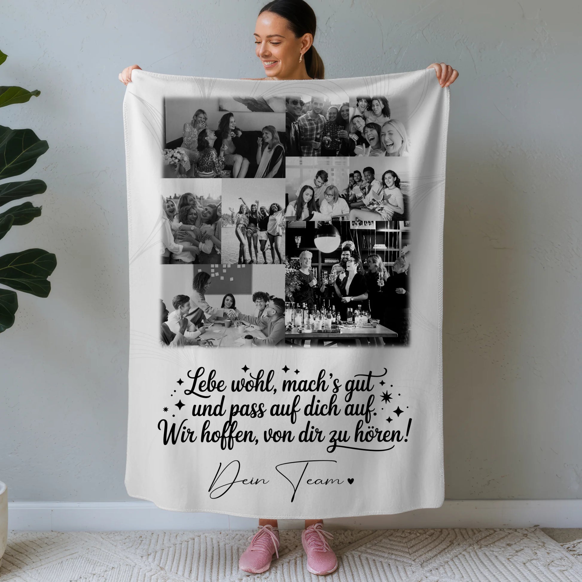 Kuscheldecke Mit Namen 9 Fotos Ein Hoch auf Dich personalisiertes Geschenk 1