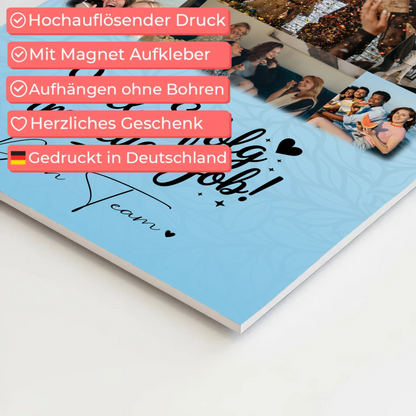 Magnetposter Fotoboard mit 11 Fotos You are my sunshine on a cloudy day personalisiertes Geschenk