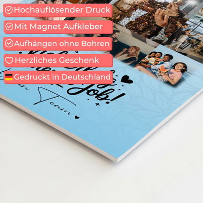 Magnetposter Fotoboard mit 11 Fotos You are my sunshine on a cloudy day personalisiertes Geschenk