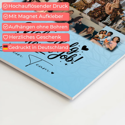 Magnetposter Fotoboard mit 11 Fotos You are my sunshine on a cloudy day personalisiertes Geschenk