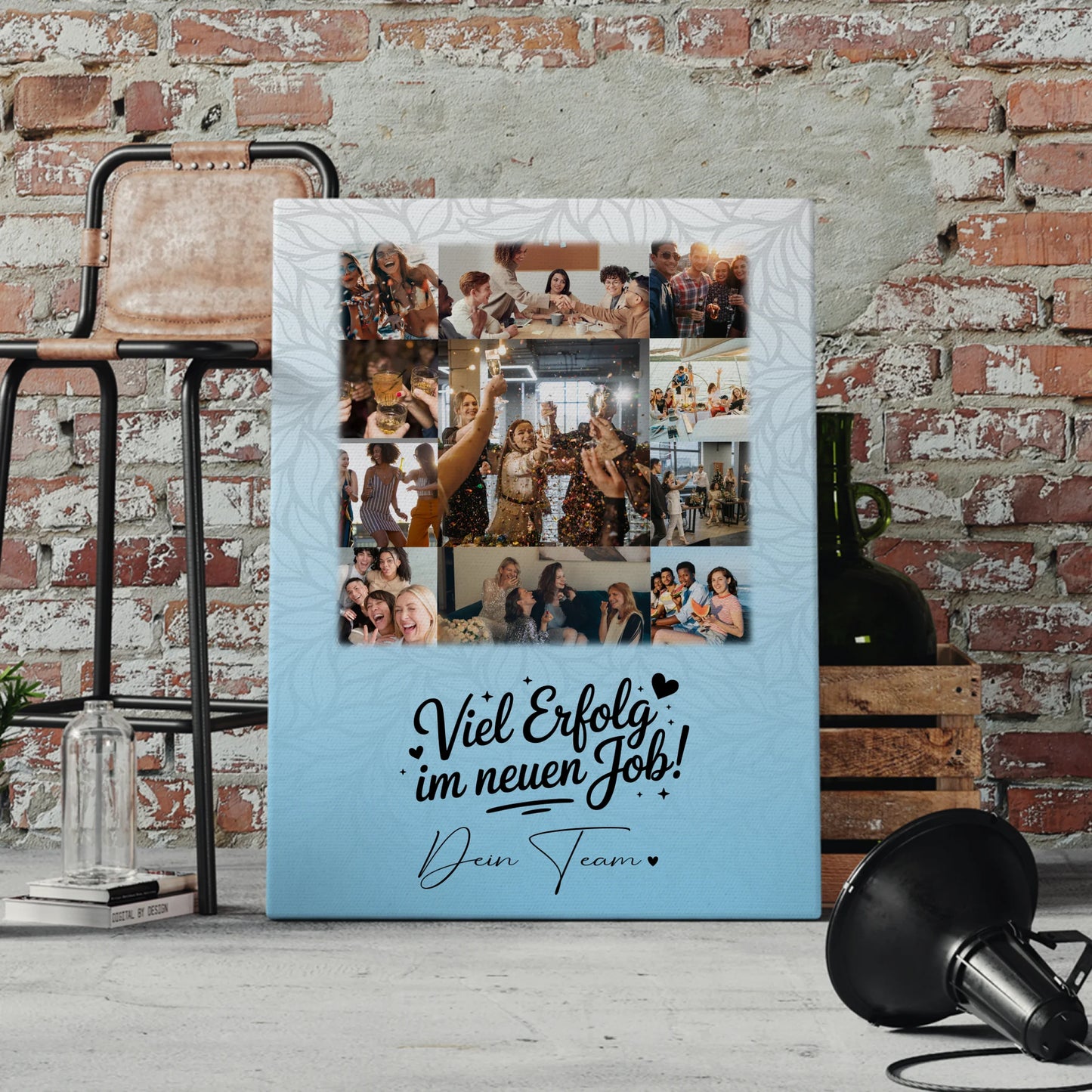 Personalisierte Leinwand Bild mit 11 Fotos You are my sunshine on a cloudy day Geschenk 4