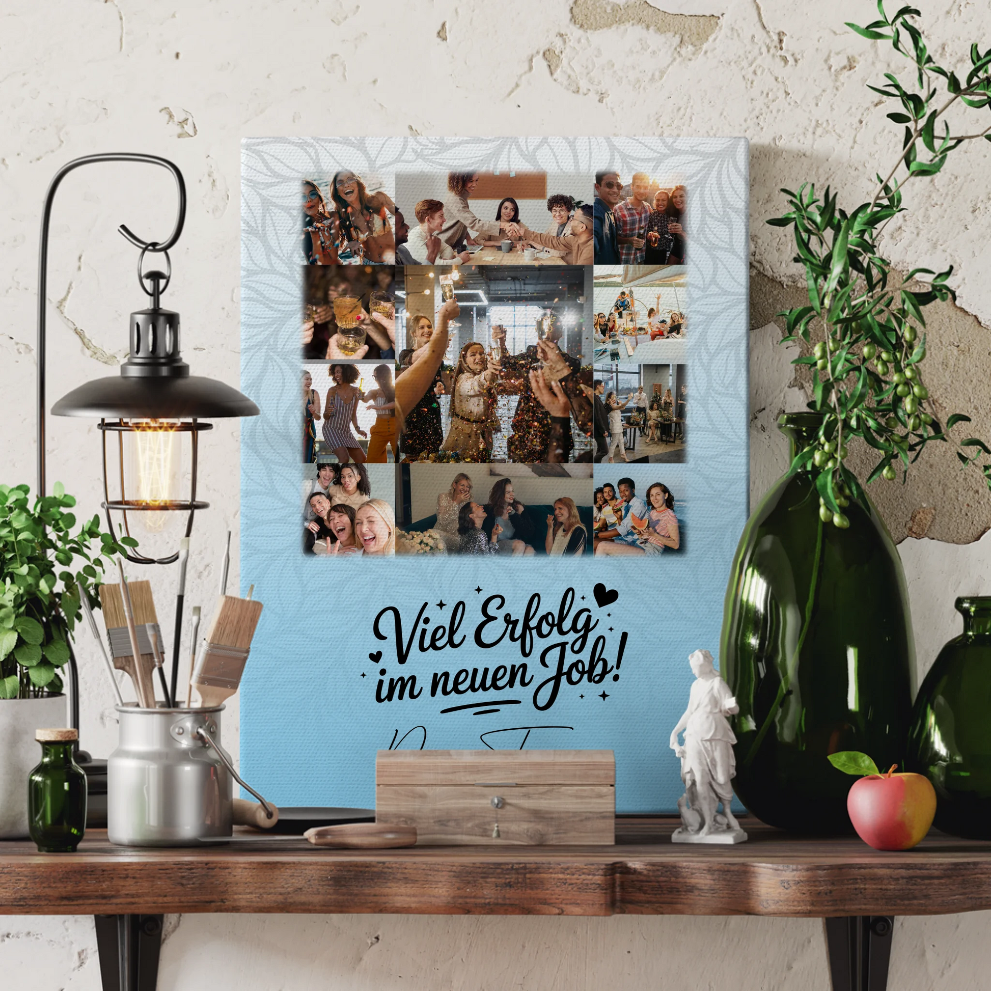 Personalisierte Leinwand Bild mit 11 Fotos You are my sunshine on a cloudy day Geschenk 3