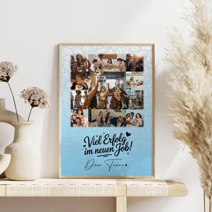 Abschiedsgeschenk Kollegin Poster mit 11 Fotos You are my sunshine on a cloudy day