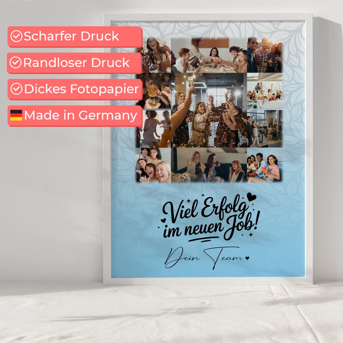 Abschiedsgeschenk Kollegin Poster mit 11 Fotos You are my sunshine on a cloudy day