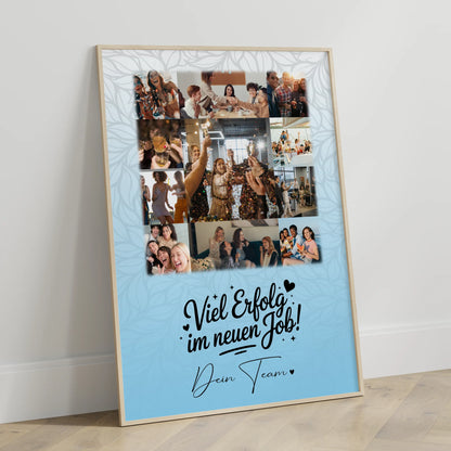 Abschiedsgeschenk Kollegin Poster mit 11 Fotos You are my sunshine on a cloudy day