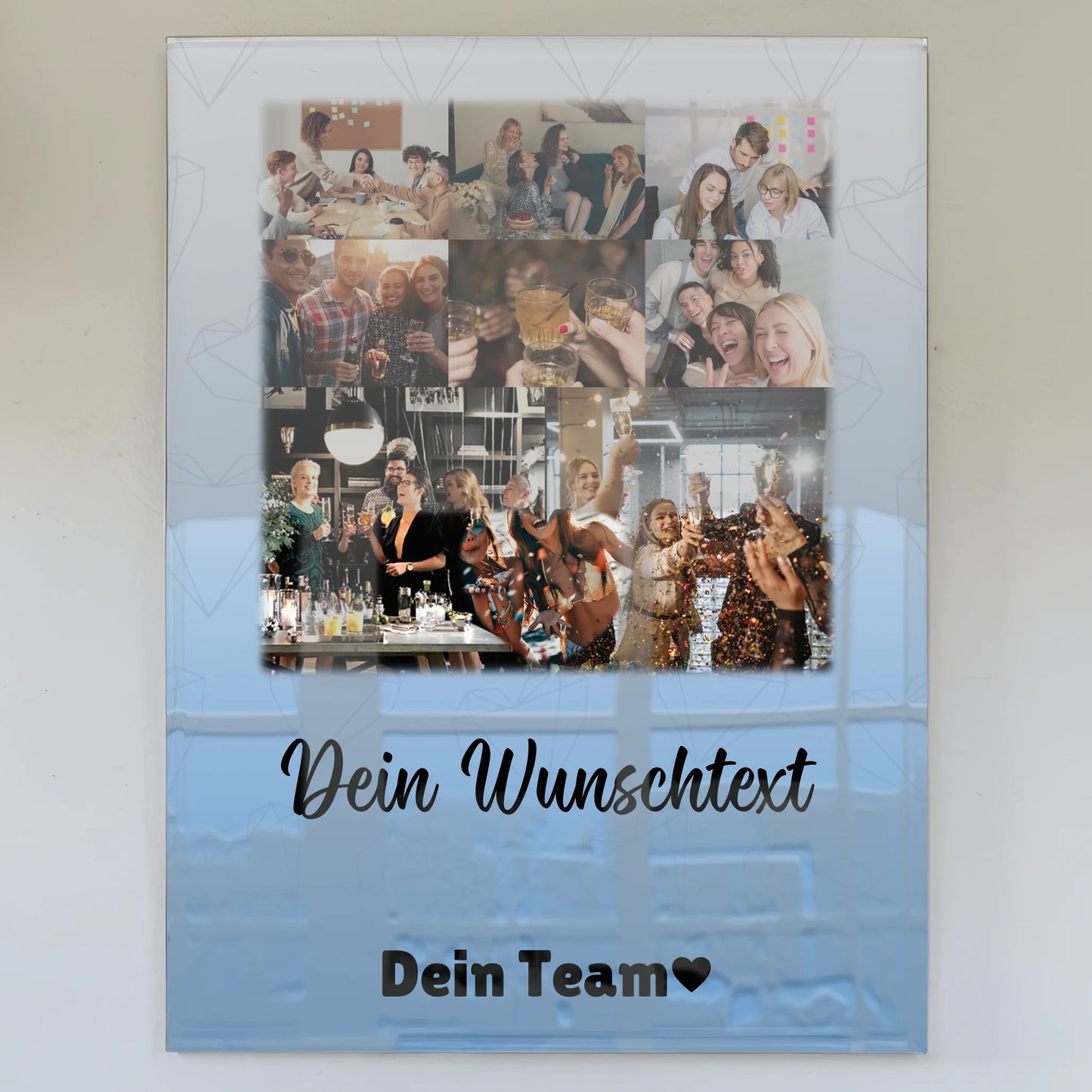 Personalisierte Geschenke mit Foto Mit Acrylglas 8 Fotos 1 Herz Foto Wunschtext Du bist mein Komisch