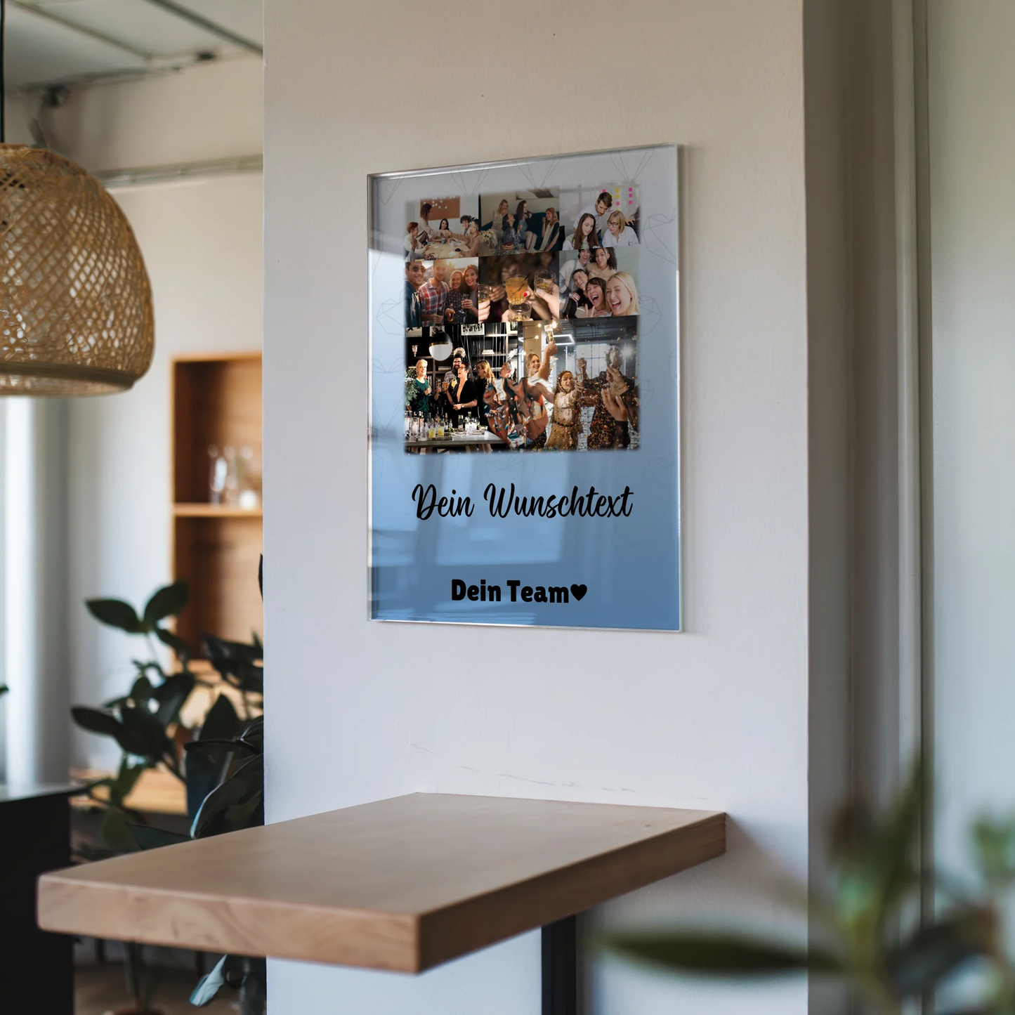 Personalisierte Geschenke mit Foto Mit Acrylglas 8 Fotos 1 Herz Foto Wunschtext Du bist mein Komisch