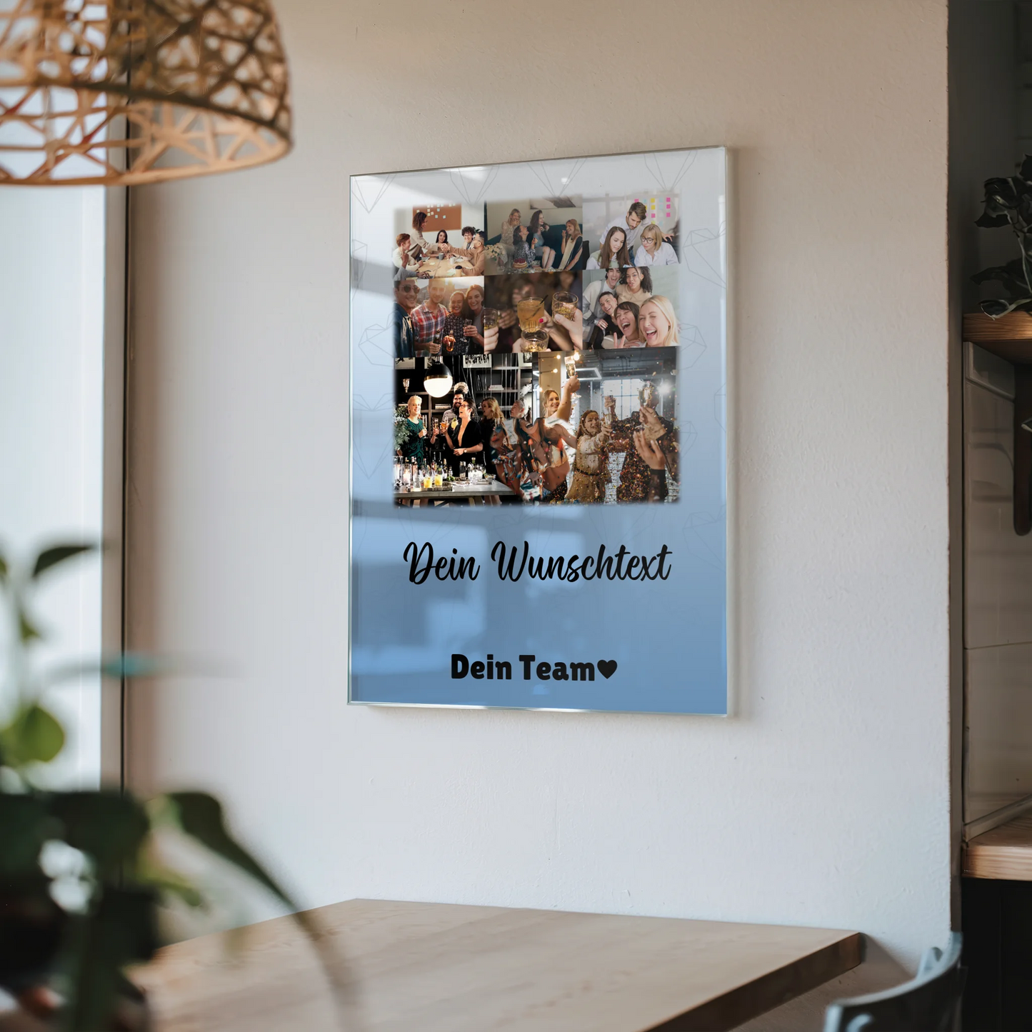 Personalisierte Geschenke mit Foto Mit Acrylglas 8 Fotos 1 Herz Foto Wunschtext Du bist mein Komisch