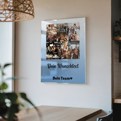 Personalisierte Geschenke mit Foto Mit Acrylglas 8 Fotos 1 Herz Foto Wunschtext Du bist mein Komisch