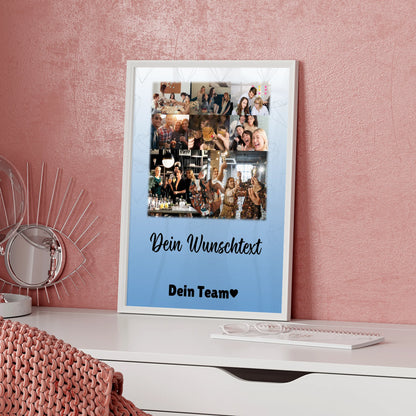 Kollegin Poster Abschied mit 8 Fotos 1 Herz Foto Wunschtext Du bist mein Komisch