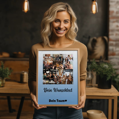 Kollegin Poster Abschied mit 8 Fotos 1 Herz Foto Wunschtext Du bist mein Komisch