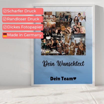 Kollegin Poster Abschied mit 8 Fotos 1 Herz Foto Wunschtext Du bist mein Komisch